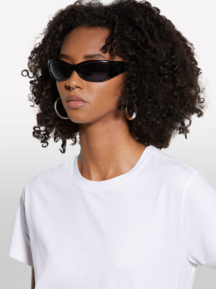 T-shirt boxy fit branca - t-shirt de manga curta para mulher - Branco | Sisley image number 4